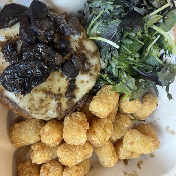 Bad Daddy's Burger Bar - mushroom burger with tots to go - Burgers Near Me - Charlotte, North Carolina Bad Daddy's Burger Bar - mushroom burger with tots to go - Burgers Near Me - Charlotte, North Carolina