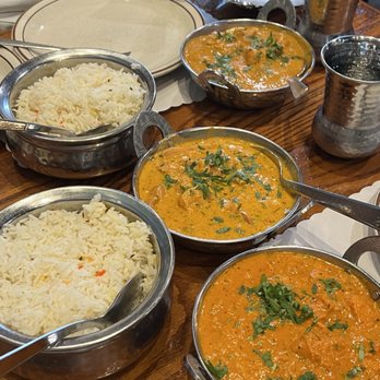 Little India - Front to back: Masala Sauce, Chicken Makhani(Butter Chicken), Coconut Kurma SauceCoconut - Indian Near Me - American Fork, Utah Little India - Front to back: Masala Sauce, Chicken Makhani(Butter Chicken), Coconut Kurma SauceCoconut - Indian Near Me - American Fork, Utah