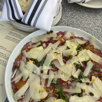 Vina Enoteca - Beef carpaccio - comes with BOMB bread - Italian Near Me - Palo Alto, California Vina Enoteca - Beef carpaccio - comes with BOMB bread - Italian Near Me - Palo Alto, California