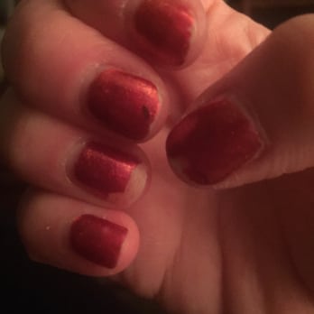 The Beauty Bar At Geist - 4 days after getting gel manicure. (They told me it would last at least 2 weeks) Very disappointed. - Nail Salons Near Me - Indianapolis, Indiana The Beauty Bar At Geist - 4 days after getting gel manicure. (They told me it would last at least 2 weeks) Very disappointed. - Nail Salons Near Me - Indianapolis, Indiana