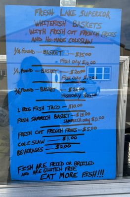 Menu photo 1 The Fish Basket Munising, MI Menu photo 1 The Fish Basket Munising, MI