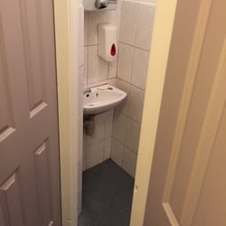 Harp Bar - Smallest sink area.