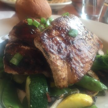 Blu Star Grill - Raspberry Glazed Wild Alaskan Salmon - American Near Me - Mooresville, North Carolina
