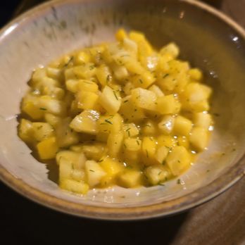 Mango Bay - Mango salsa that was paired with the branzino. - Caribbean Near Me - Brooklyn, New York