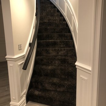 NPN Flooring Installation - Pattern carpet with waterfall style. - Carpeting Near Me - Brookfield, Illinois
