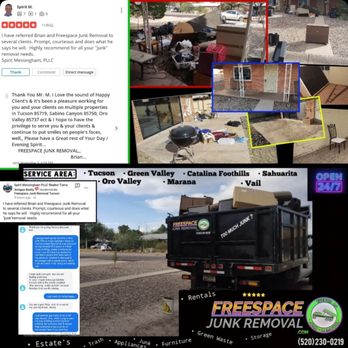 FreeSpace Junk Removal - 24/7 junk removal near you in Tucson & surrounding towns
My name is Brian
(520) 230-0219
https://freespacejunkremoval.com/ - Junk Removal & Hauling Near Me FreeSpace Junk Removal - 24/7 junk removal near you in Tucson & surrounding towns
My name is Brian
(520) 230-0219
https://freespacejunkremoval.com/ - Junk Removal & Hauling Near Me