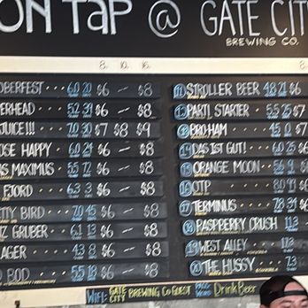 Gate City Brewing Company - Menu of what they currently have. Love they have the prices as well. - Breweries Near Me - Roswell, Georgia