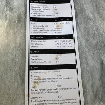 Canary Coffee Bar - Coffee Menu - Coffee & Tea Near Me - Milwaukee, Wisconsin