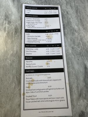 Menu photo 5 Canary Coffee Bar Milwaukee, WI
