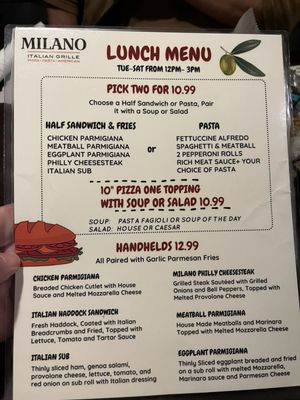 Menu photo 4 Milano Italian Grille Ocala, FL Menu photo 4 Milano Italian Grille Ocala, FL