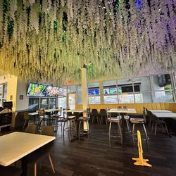 Spice N Vybe - Beautiful ceiling and inside seating space