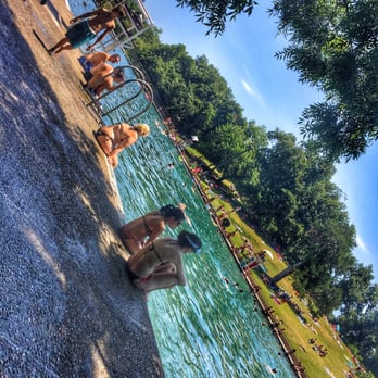 Barton Springs Pool - Sunny August Day - Swimming Pools Near Me - Austin, Texas Barton Springs Pool - Sunny August Day - Swimming Pools Near Me - Austin, Texas