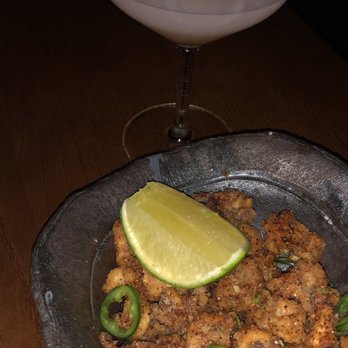 Zuma - Fried calamari, lychee and rose petal martini - Japanese Near Me - Boston, Massachusetts Zuma - Fried calamari, lychee and rose petal martini - Japanese Near Me - Boston, Massachusetts
