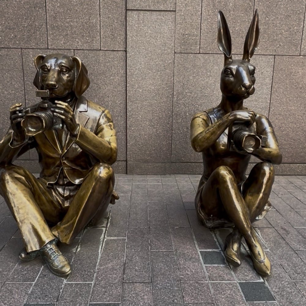 McGraw-Hill Waterfall - Dogman & Rabbit Woman - Landmarks & Historical Buildings Near Me - New York, New York