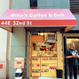 Mike's Coffee and Dei. This is it. No seating, no indoors. Mike's Coffee and Dei. This is it. No seating, no indoors.
