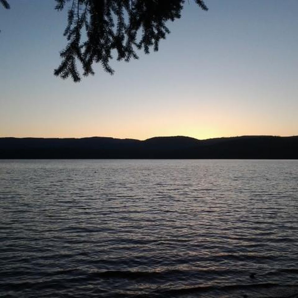 Oak Fork Campground - Sunset. Timothy Lake. July 2013 from the Charlie Rost Bench. - Campgrounds Near Me Oak Fork Campground - Sunset. Timothy Lake. July 2013 from the Charlie Rost Bench. - Campgrounds Near Me