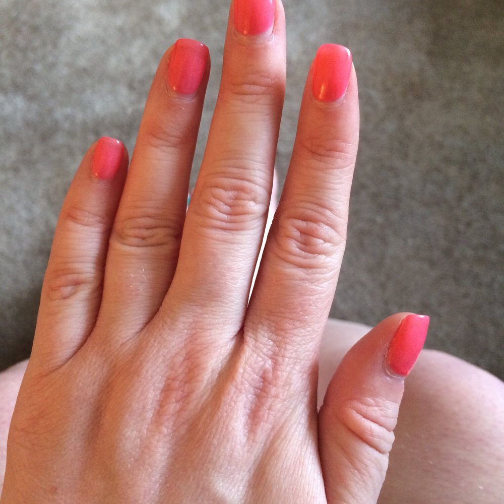 Lorene Nails and Spa - Update pic of pink gel nails after 1 week! - Nail Salons Near Me - Ann Arbor, Michigan Lorene Nails and Spa - Update pic of pink gel nails after 1 week! - Nail Salons Near Me - Ann Arbor, Michigan