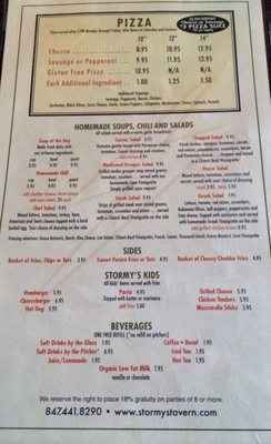 Menu photo 5 Stormy's Tavern & Grille Northfield, IL