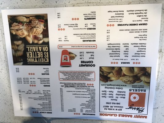 Menu photo 7 Barry Bagels Clawson, MI