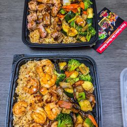 Louie Louie Hibachi & Sushi On The Road - Shrimp hibachi & NY strip hibachi