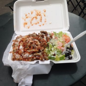 Halal Cart - Mix plate over rice. Good in comparison to other Halal food carts but not as good as Halal Guys. Just a calibration statement. - Indian Near Me - New York, New York Halal Cart - Mix plate over rice. Good in comparison to other Halal food carts but not as good as Halal Guys. Just a calibration statement. - Indian Near Me - New York, New York