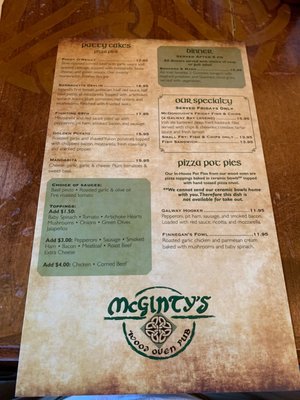 Menu photo 7 Mcginty's Wood Oven Pub Divide, CO Menu photo 7 Mcginty's Wood Oven Pub Divide, CO