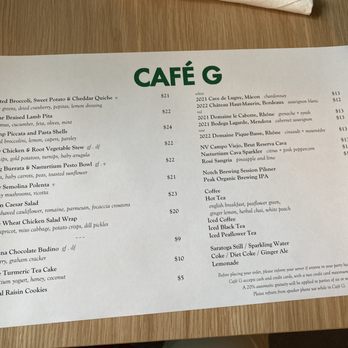 Cafe G - New American Near Me - Boston, Massachusetts