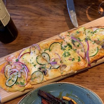 Meril - Market vegetable flatbread - New American Near Me - New Orleans, Louisiana Meril - Market vegetable flatbread - New American Near Me - New Orleans, Louisiana