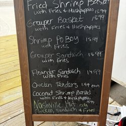 Captains Corner Store - Sample menu