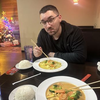 Amazing Thai - C.4. Panang Curry with tofu , and yellow curry with chicken - Thai Near Me - Louisville, Kentucky Amazing Thai - C.4. Panang Curry with tofu , and yellow curry with chicken - Thai Near Me - Louisville, Kentucky