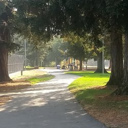 Memorial Park Tennis Court - Pathway next to courts on left