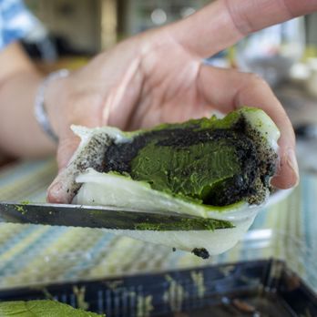 Nuo Mochi - Inside the Matcha Chocolate. - Desserts Near Me - Monterey Park, California Nuo Mochi - Inside the Matcha Chocolate. - Desserts Near Me - Monterey Park, California