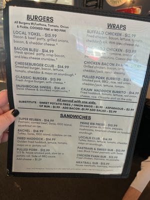 Menu photo 1 Locals Restaurant & Pub North Hampton, NH