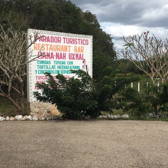Restaurant Bar Cana-Nah - Road Side sign - Mexican Near Me - Uxmal, YUC Restaurant Bar Cana-Nah - Road Side sign - Mexican Near Me - Uxmal, YUC