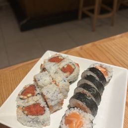 Spicy Tuna Cut Roll, Salmon Cut Roll Spicy Tuna Cut Roll, Salmon Cut Roll
