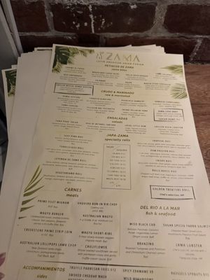 Menu photo 4 Zama San Diego San Diego, CA