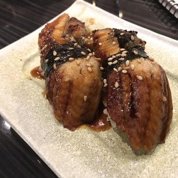 Miyako - Two pieces of unagi nigiri sushi for $5.30 - Japanese Near Me - Houston, Texas