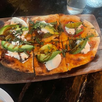 The Six Chow House - Heirloom Tomato Flatbread. - New American Near Me - Studio City, California The Six Chow House - Heirloom Tomato Flatbread. - New American Near Me - Studio City, California