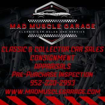 Mad Muscle Garage - Mad Muscle Garage- Services flyer with contact information - Appraisal Services Near Me - Waconia, Minnesota Mad Muscle Garage - Mad Muscle Garage- Services flyer with contact information - Appraisal Services Near Me - Waconia, Minnesota