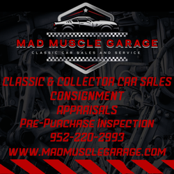 Mad Muscle Garage - Mad Muscle Garage- Services flyer with contact information