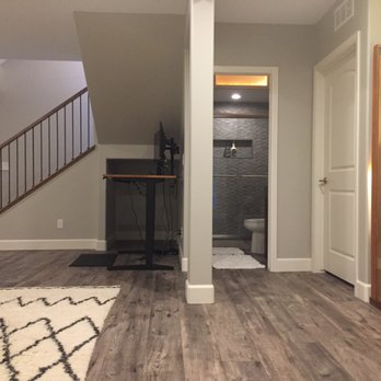 HS Design Build - a view of a bathroom from the living room - General Contractors Near Me