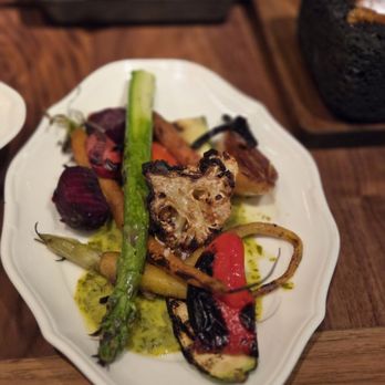 Cuerno - Verduras al Grill (Charred seasonal vegetables, house dressing). - Steakhouses Near Me - New York, New York Cuerno - Verduras al Grill (Charred seasonal vegetables, house dressing). - Steakhouses Near Me - New York, New York