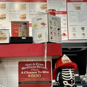 Firehouse Subs - a skeleton in a fireman's helmet - Sandwiches Near Me - Aurora, Colorado Firehouse Subs - a skeleton in a fireman's helmet - Sandwiches Near Me - Aurora, Colorado
