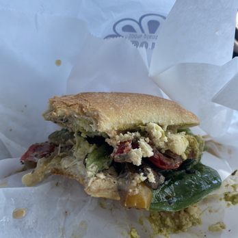 NoButcher - Mediterranean Roasted Veggies Sandwich - Full Meal - Delis Near Me - Las Vegas, Nevada