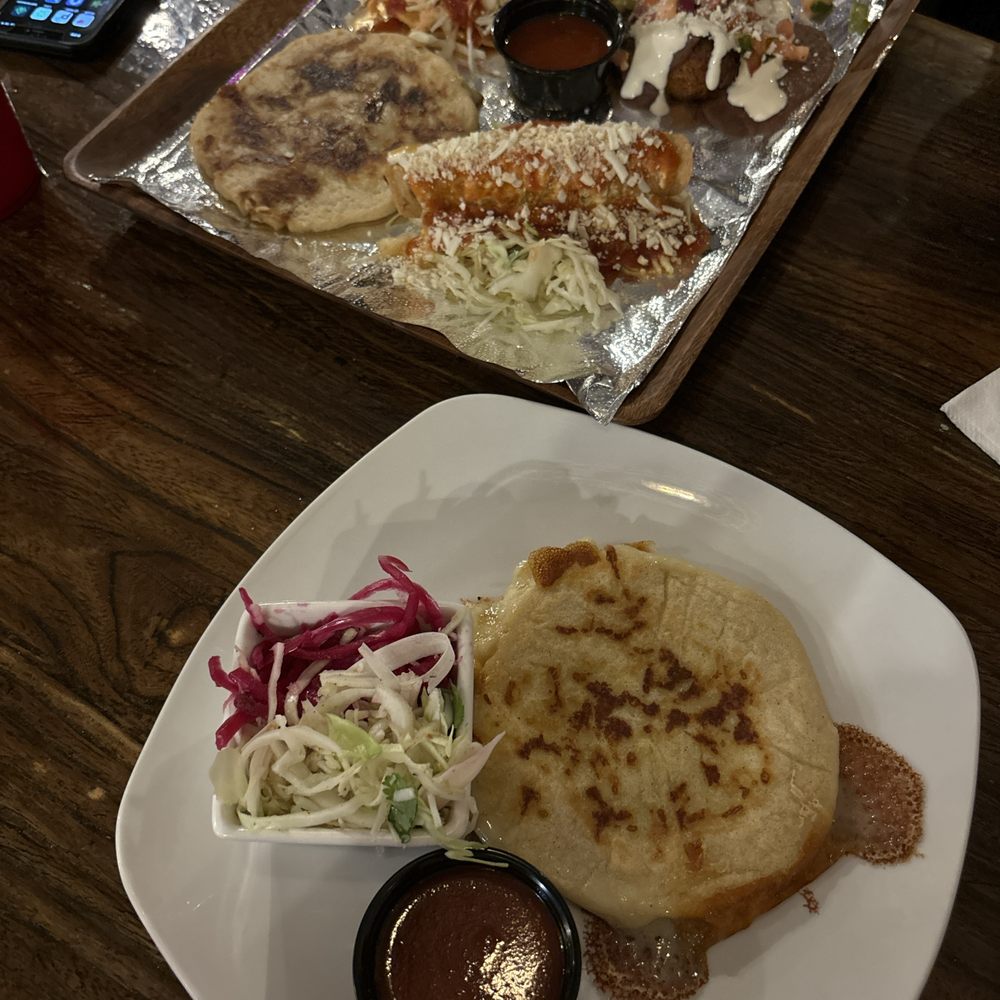 Mami Monchita's - Family sampler and pupusa. Appetizers - Coffee & Tea Near Me - Frankfort, Kentucky Mami Monchita's - Family sampler and pupusa. Appetizers - Coffee & Tea Near Me - Frankfort, Kentucky
