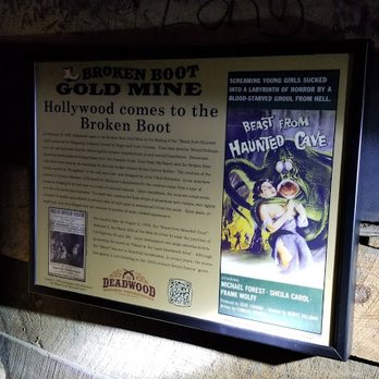 Broken Boot Gold Mine - Movie reference during tour - Tours Near Me - Deadwood, South Dakota
