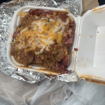 Watts Burgers - This is the small pastrami chili cheese fries ($7/8) pastrami is great - Burgers Near Me - Los Angeles, California Watts Burgers - This is the small pastrami chili cheese fries ($7/8) pastrami is great - Burgers Near Me - Los Angeles, California