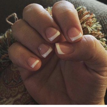 TM Nail Spa - BEAUTIFUL, natural gel full set by Lee. She does a great job with short lengths! - Nail Salons Near Me - Raleigh, North Carolina
