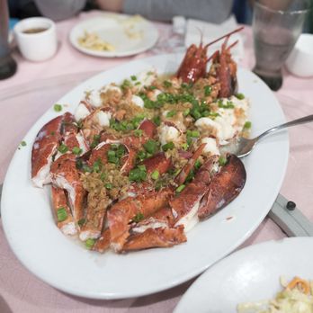 Asian Garden - steam lobster with garlic and scallion - Chinese Near Me - Boston, Massachusetts Asian Garden - steam lobster with garlic and scallion - Chinese Near Me - Boston, Massachusetts