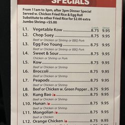 Jade Garden - New menu... new $$ be aware